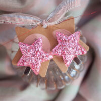 Barrettes cheveux en duo étoiles à paillettes