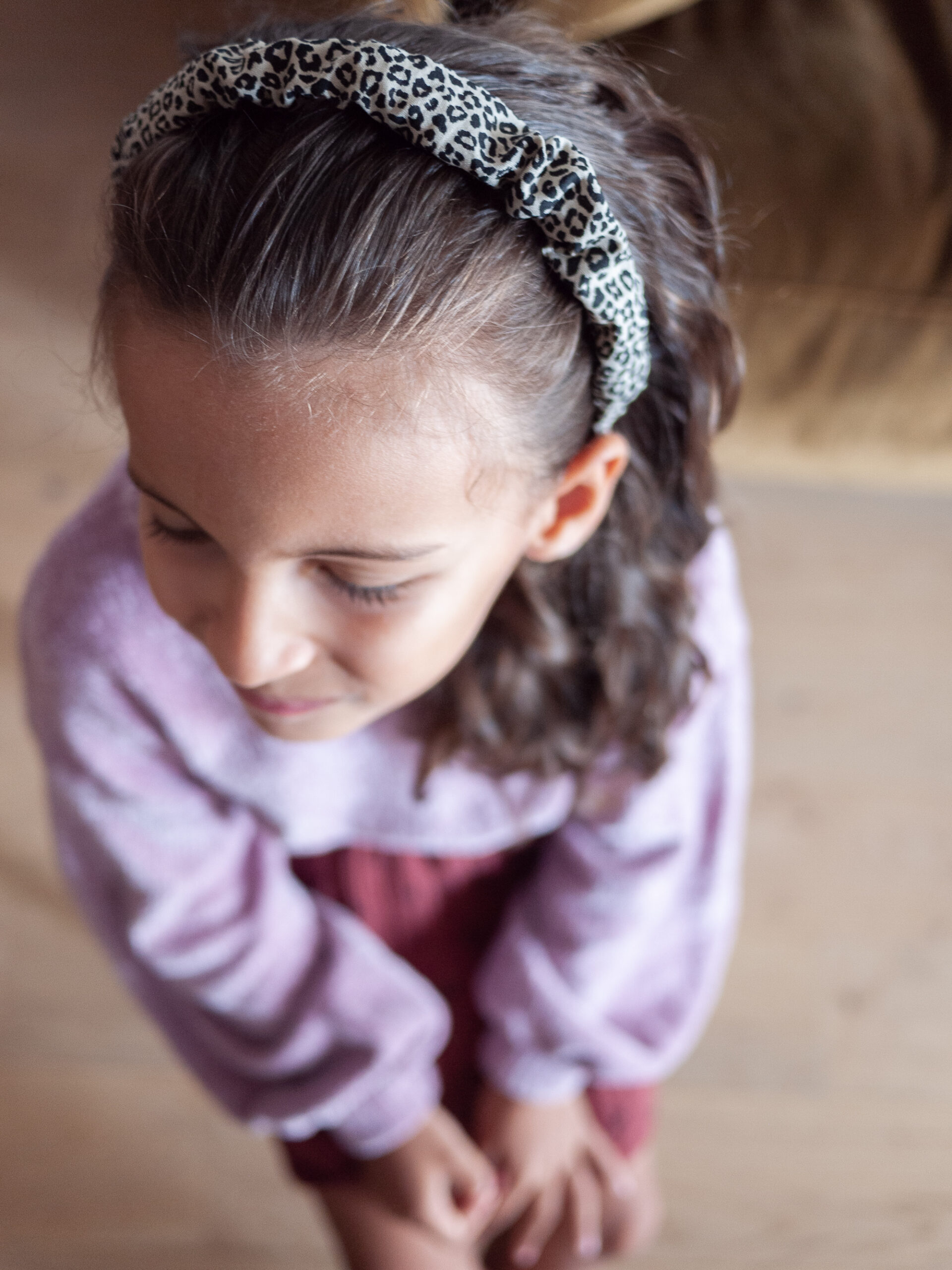 Serre-tête enfant léopard sable - Barrette Coquette